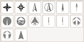 Selection of n_arrows symbols in d.vect (symbols primary used in d.northarrow)